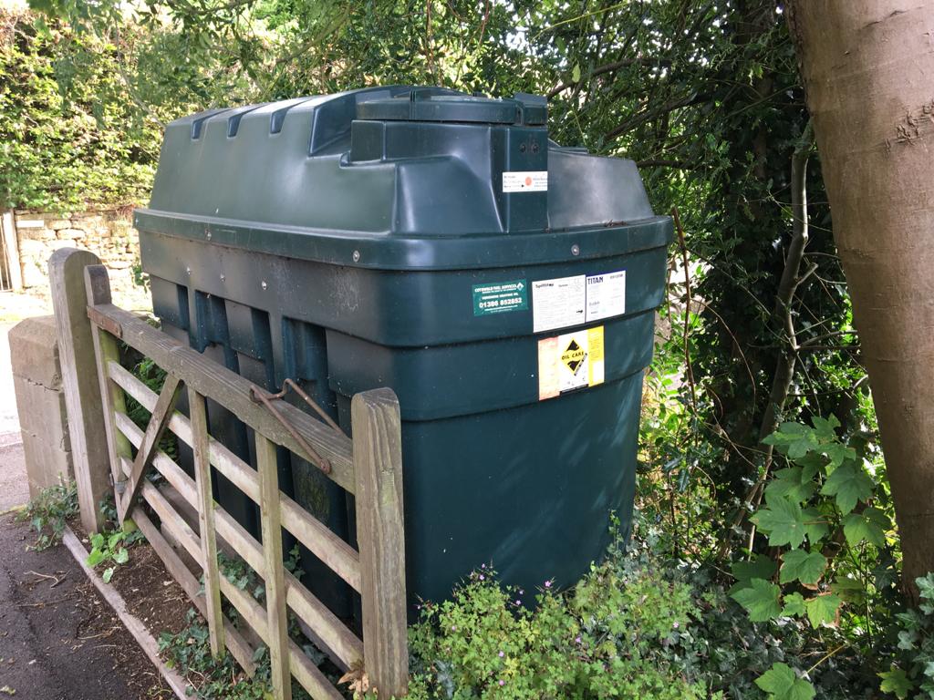 Oil tank in Hook Norton