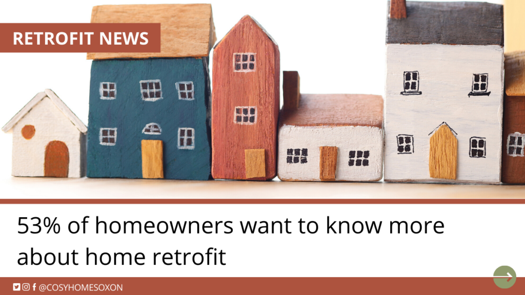53% of homeowners want to know more about home retrofit