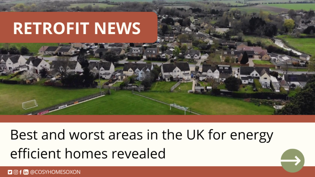 Best and worst areas in the UK for energy efficient homes revealed