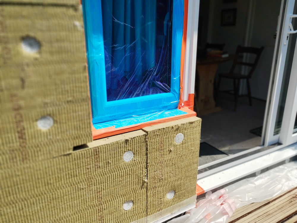 External Wall Insulation (EWI) being fitted