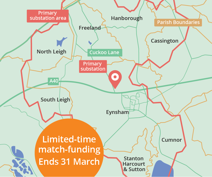 CAPZero parish map, West Oxfordshire