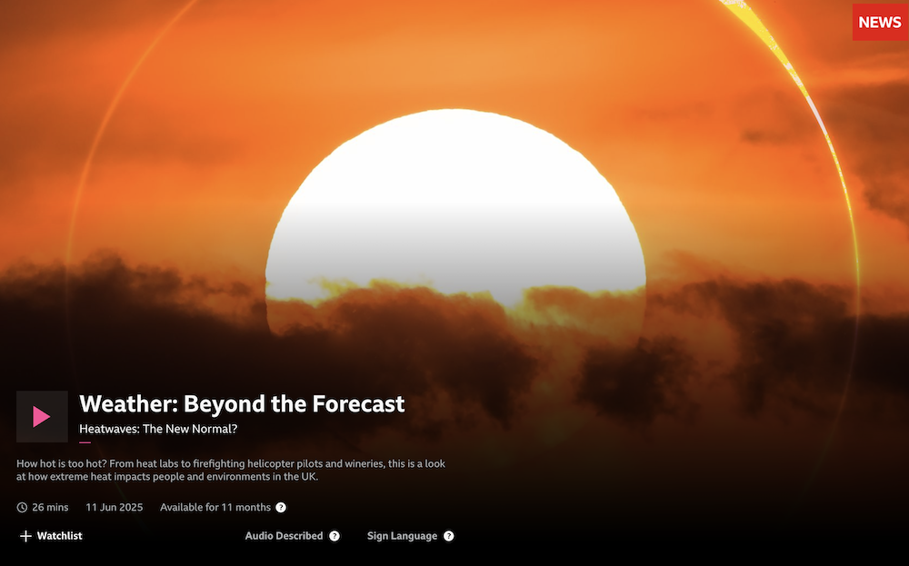 How hot is too hot? From heat labs to firefighting helicopter pilots and wineries, this is a look at how extreme heat impacts people and environments in the UK.