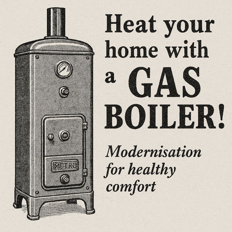 Old style gas boiler